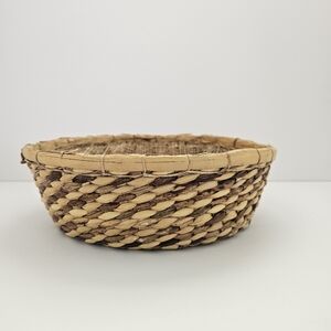 Basket Vintage Natural Hand Woven Catch Basket Collector Farmhouse Decor